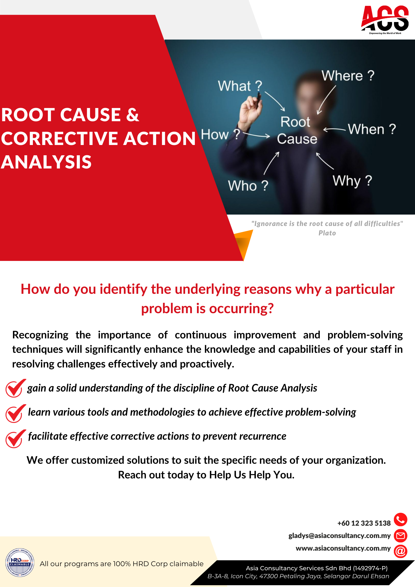 Root Cause Analysis And Corrective Action Fundamentals Talentvis Academy